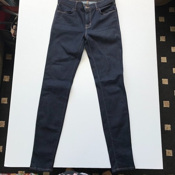 J BRAND 'STARLESS’ JEAN LEGGINGS, Dark blue Low-rise, stretch mid weight 27x30 - Picture 7 of 15